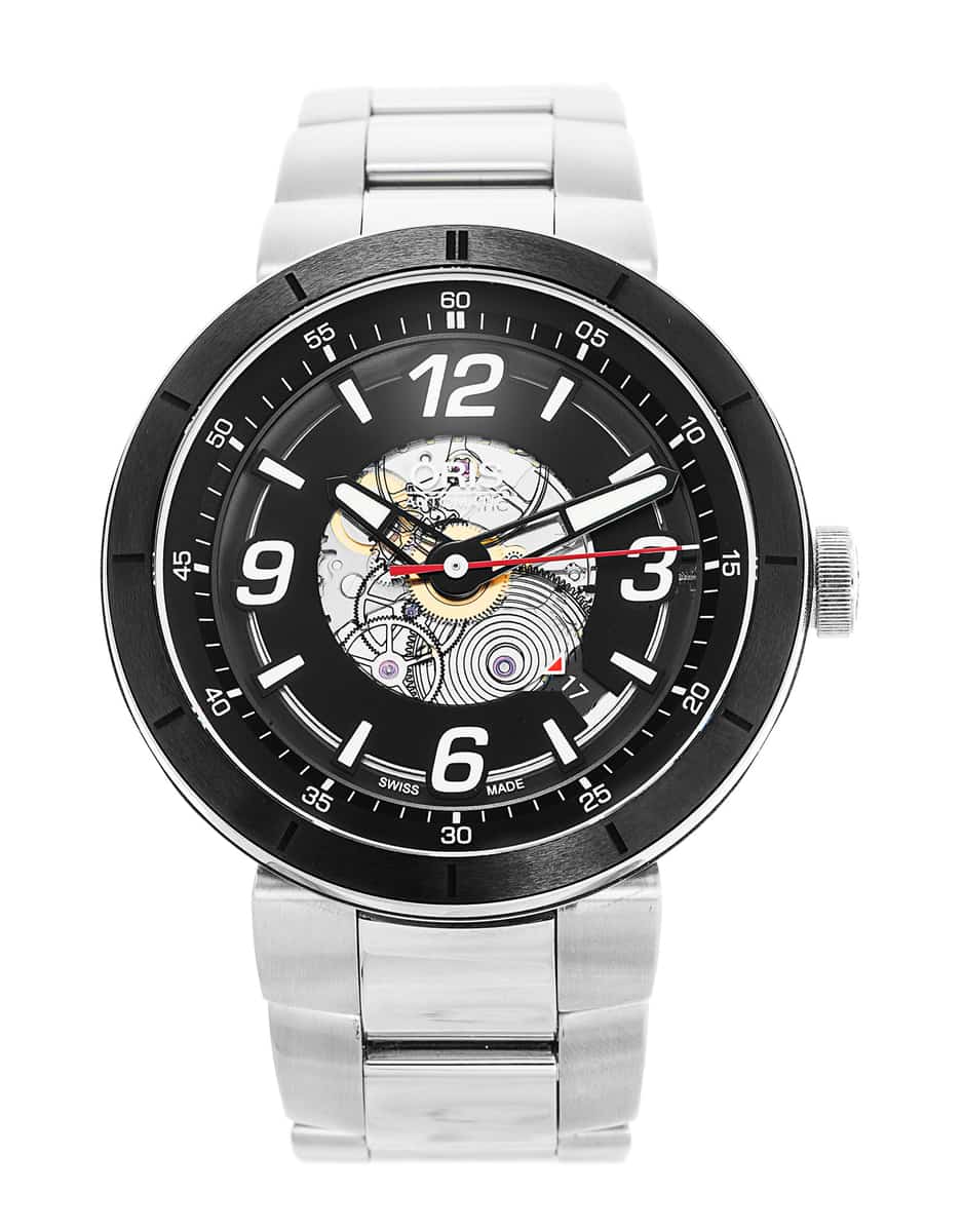 Pre Owned Oris TT1 Skeleton Engine 733 7668 41 14 MB Watch